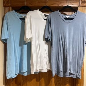3 James Perse Short Sleeve V Neck Tee